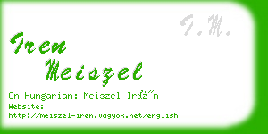 iren meiszel business card